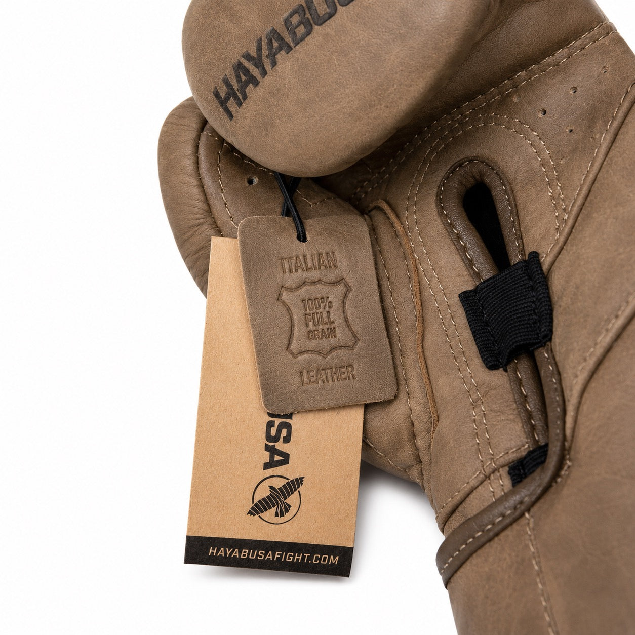 Hayabusa bokshandschoenen bruin leer voor boksen en kickboksen