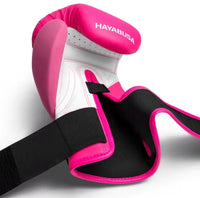 hayabusa bokshandschoenen roze voor boksen en kickboksern