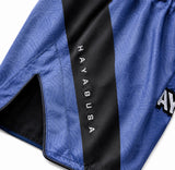 Blauwe hayabusa kickboksshort