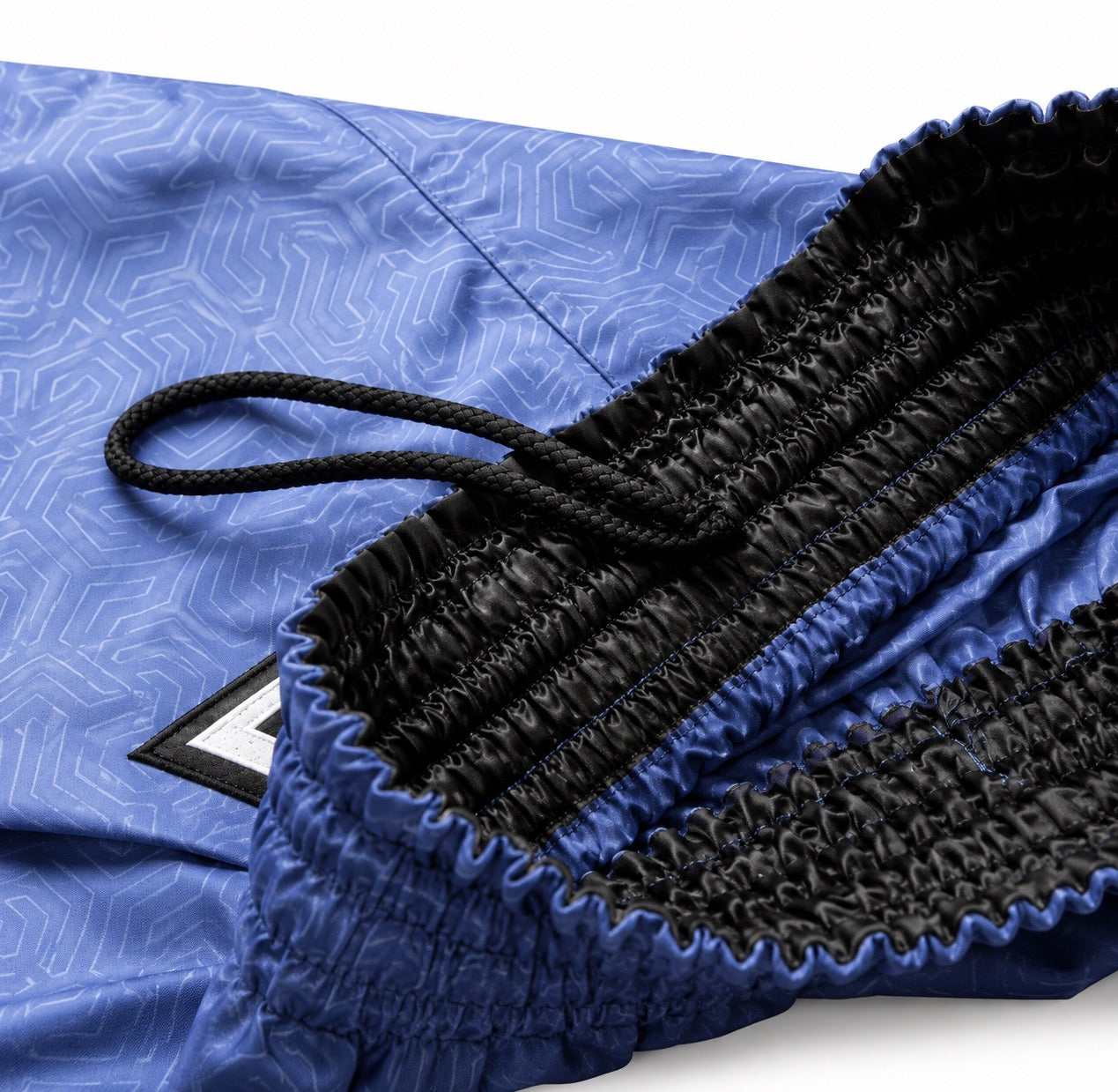 Blauwe hayabusa short voor kickboksen