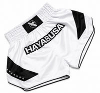 Witte hayabusa kickboksshort