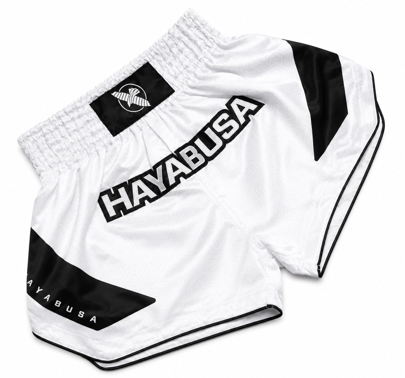 Witte hayabusa kickboksshort