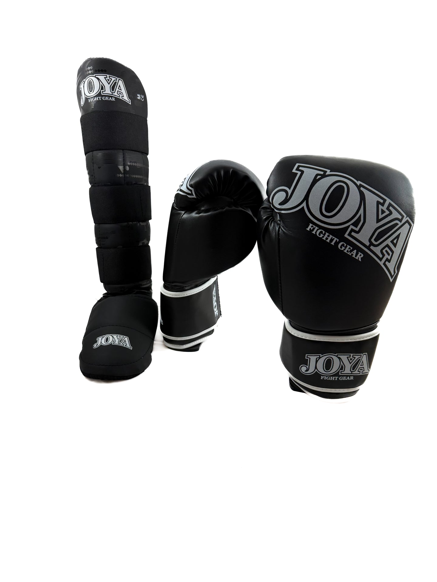 JOYA Top One Bundel – Handschoenen & Scheenbeschermers met Elastiek 12 oz