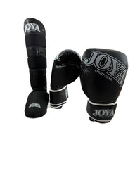 JOYA Top One Bundel – Handschoenen & Scheenbeschermers met Elastiek 14 oz