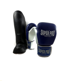 Super Pro Combat Gear Bundel – Enforcer Handschoenen & Guardian Scheenbeschermers 8 oz