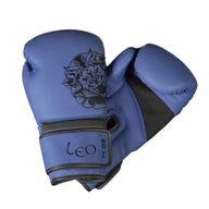 Leo bokshandschoenen blauw voor boksen en kickboksen
