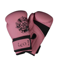Leo bokshandschoenen roze voor boksen en kickboksen