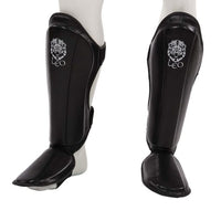 Leo Premium Leather ERGO Shin Instep – Black