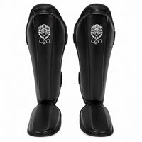 Leo Premium Leather ERGO Shin Instep – Black
