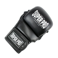 Zwarte mma handschoenen in de kleur zwart