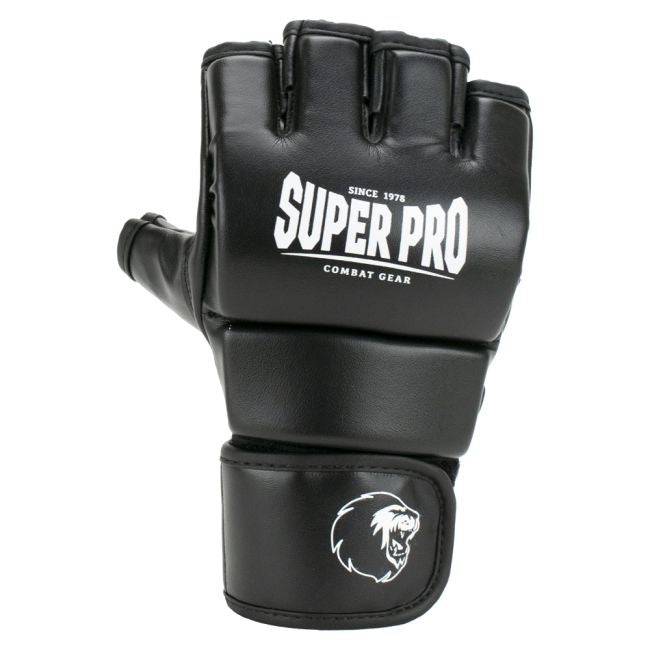 Zwarte mma handschoenen in de kleur zwart van Superpro