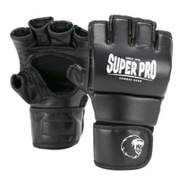 Zwarte mma handschoenen in de kleur zwart