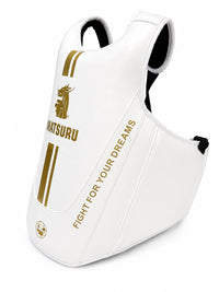 Matsuru Body Protector voor boksen en kickboksen Wit/Goud