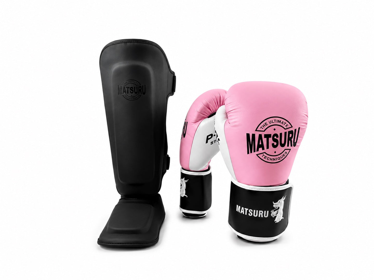 Matsuru kickboksbundel roze en mat zwart