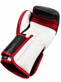 Matsuru kickbokshandschoenen zwart leer voor boksen en kickboksen