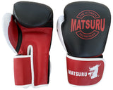 Matsuru kickbokshandschoenen in de kleuren zwart,rood en wit
