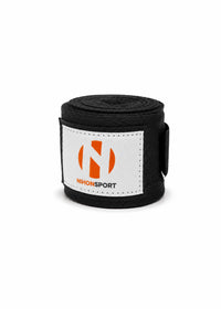 Nihon Bandages voor boksen en kickboksen 350 cm - zwart