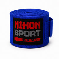 Nihon Sport Boksbandages Blauw 3,5 en 4,5 Meter