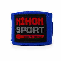 Nihon Sport Boksbandages Blauw 3,5 en 4,5 Meter