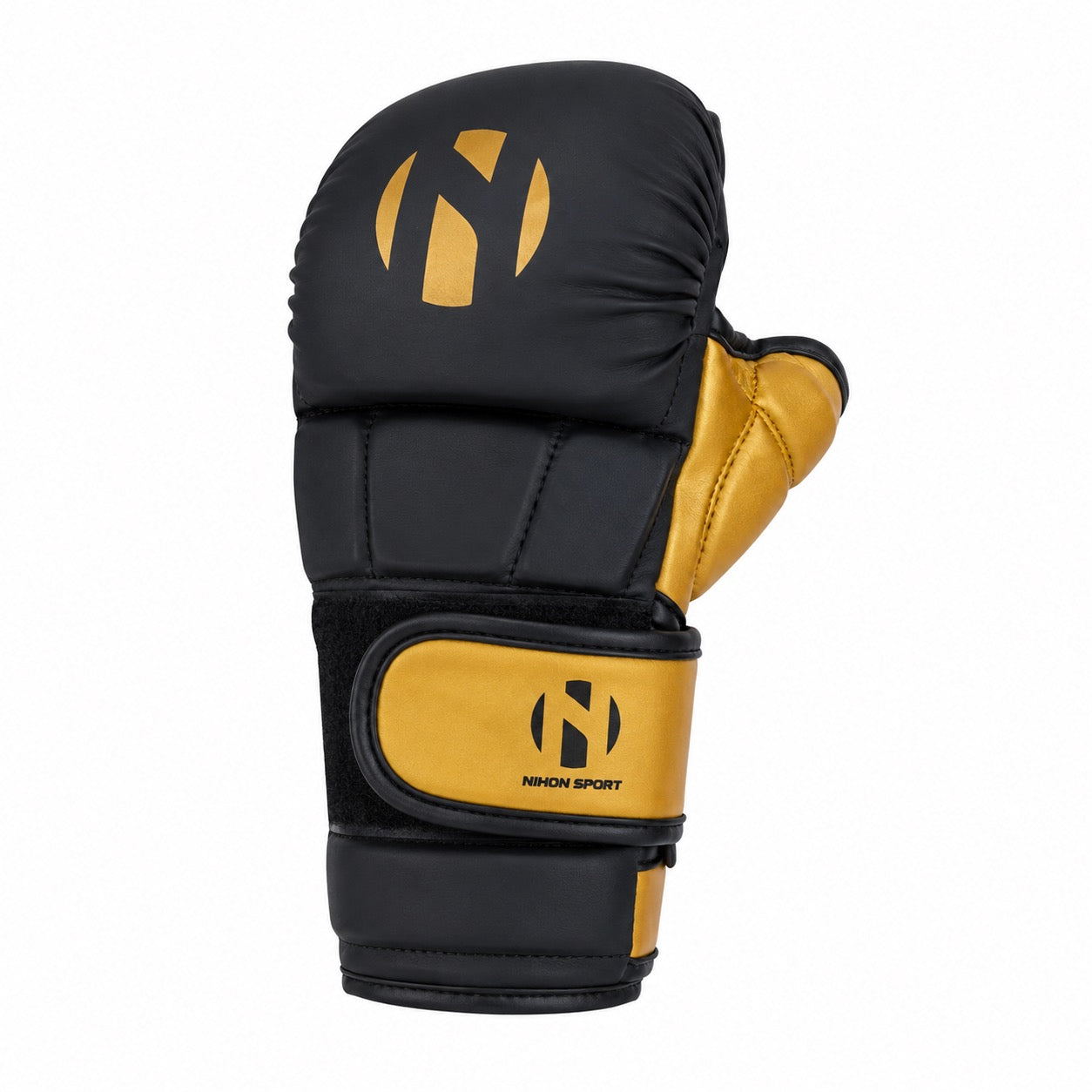 Nihon mma handschoenen voor mma in zwart en goud