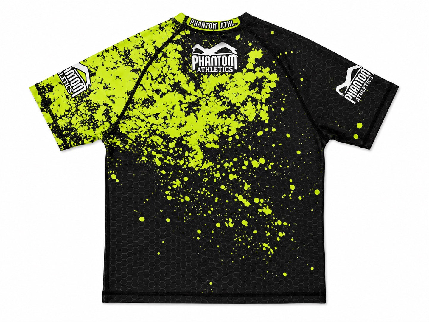 Phantom Athletics Performance T-Shirt Zwart/Neon Geel