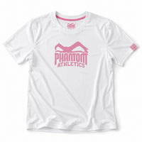 Wit shirt van Phantom met roze voor kickboksen