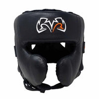 Zwarte rival hoofdbeschermer voor boksen en kickboksen