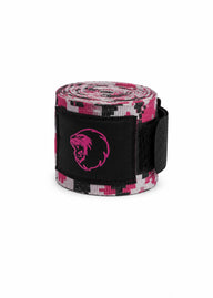 Roze camo bandages voor boksen en kickboksen