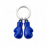 Sleutelhanger van een bokshandschoen in de kleur blauw