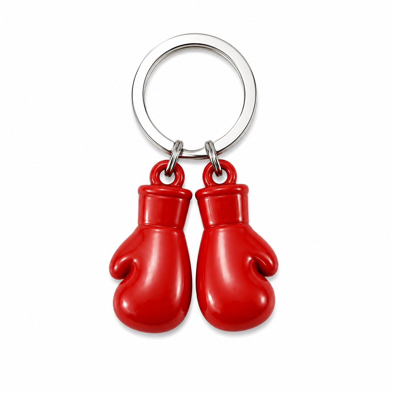 Sleutelhanger van een bokshandschoen in de kleur rood