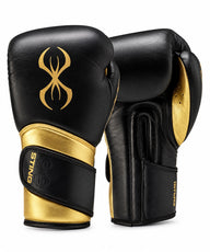Sting Viper X Leren Bokshandschoenen - Zwart/goud