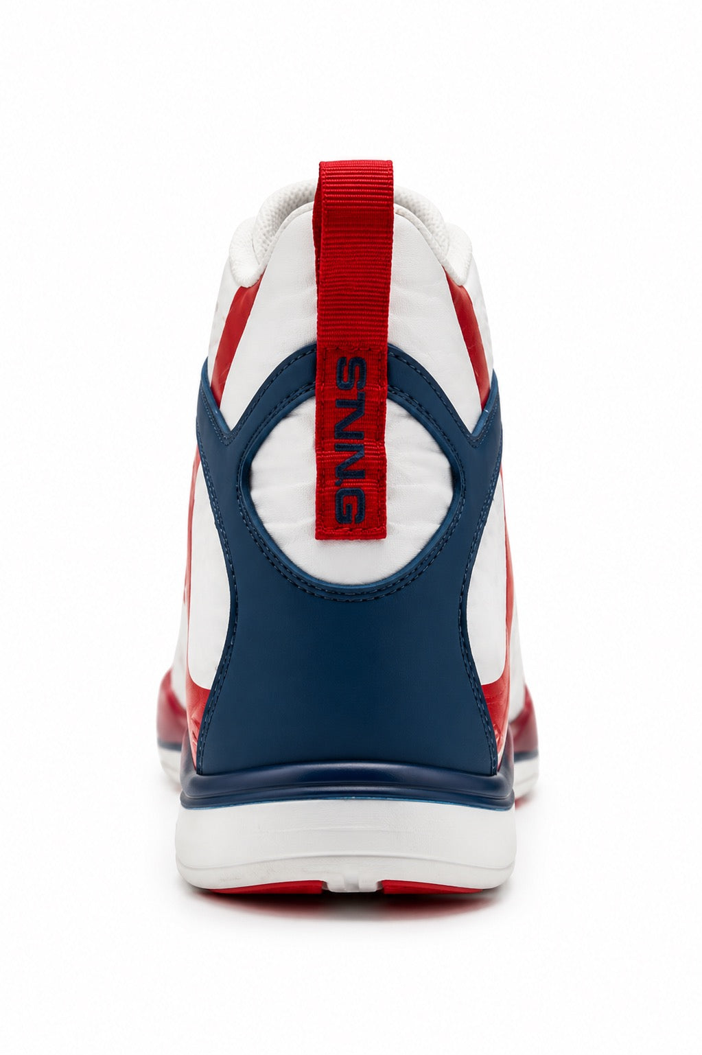 Sting boksschoenen wit blauw en rood 