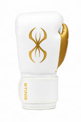 Sting Evolution leren bokshandschoenen - Wit/Goud