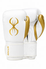 Sting Evolution leren bokshandschoenen - Wit/Goud