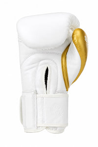 Sting Evolution leren bokshandschoenen - Wit/Goud