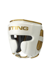 STING HOOFDBESCHERMER VIPER GEL FULL FACE - WIT/GOUD