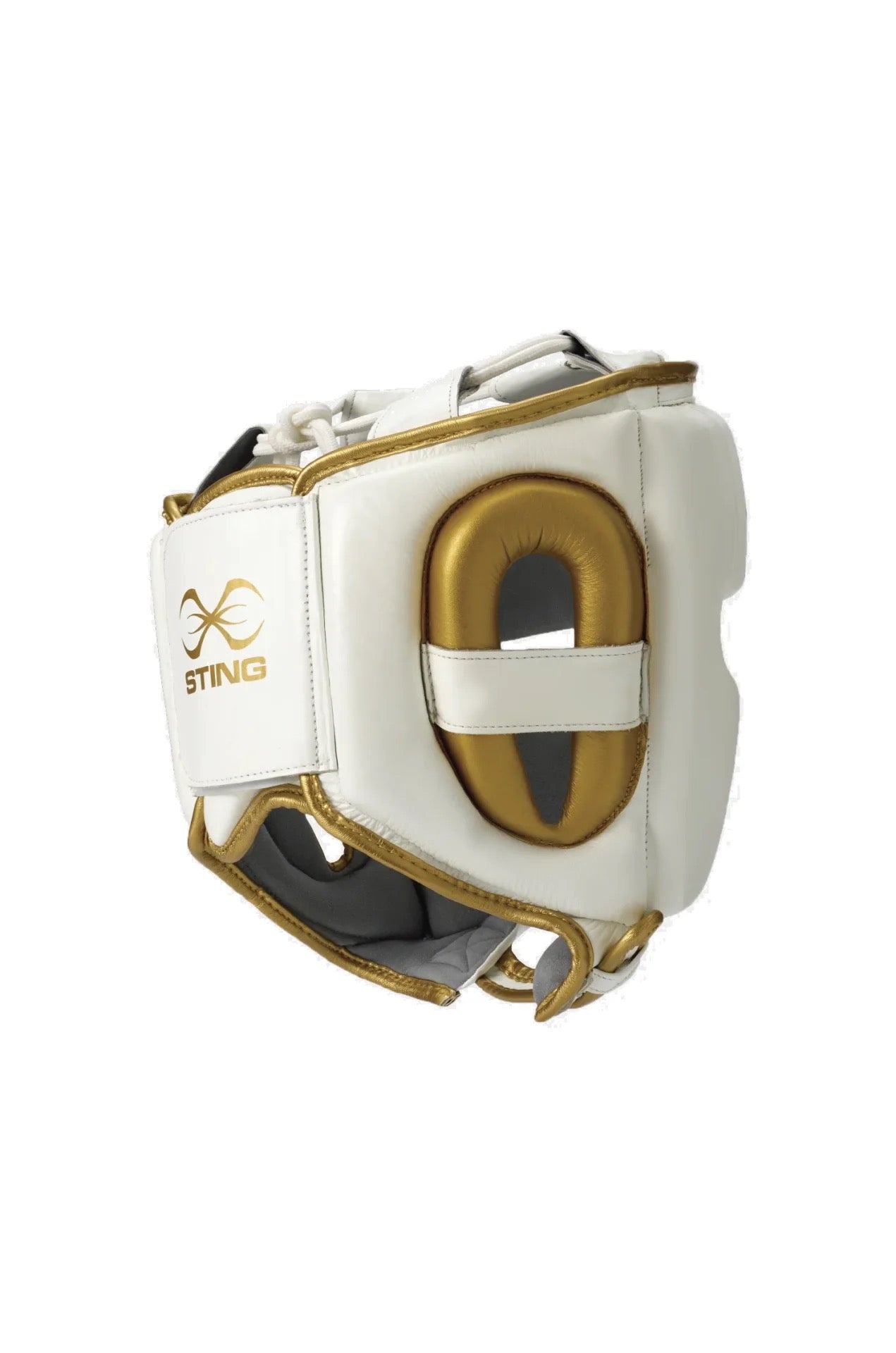 STING HOOFDBESCHERMER VIPER GEL FULL FACE - WIT/GOUD