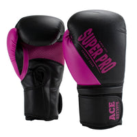 Superpro bokshandschoenen in de kleuren zwart en roze
