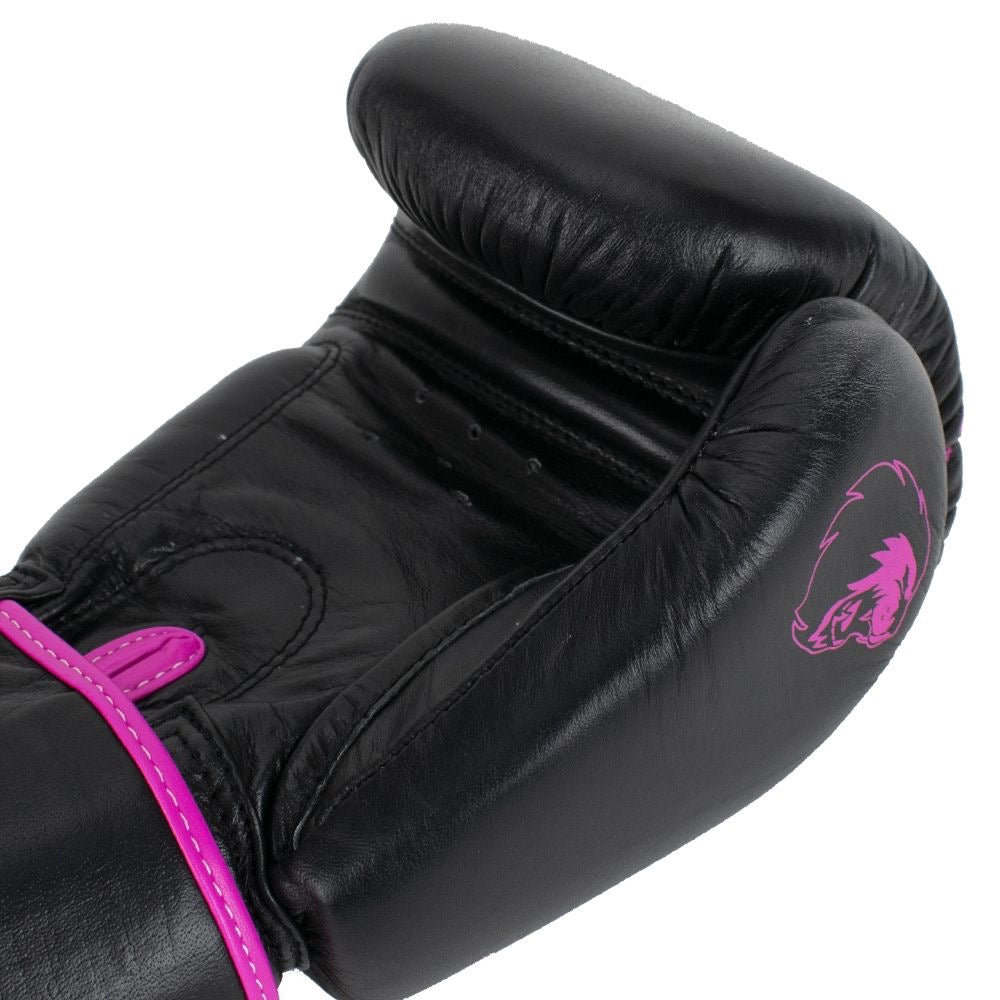 Roze bokshandschoenen van leer superpro