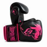 Roze bokshandschoenen van Superpro leer