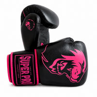 Roze bokshandschoenen van Superpro leer