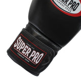 Zwarte bokshandschoenen van Superpro leer