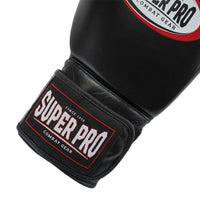Zwarte bokshandschoenen van Superpro leer