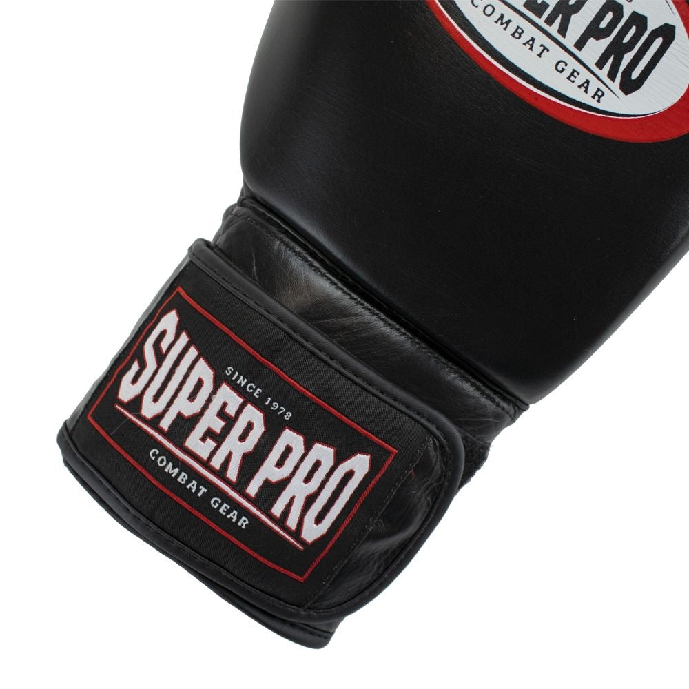 Zwarte bokshandschoenen van Superpro leer