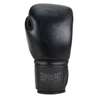 Super Pro Combat Gear Lederen Legend (Kick)Bokshandschoenen zwart