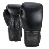 Super Pro Combat Gear Lederen Legend (Kick)Bokshandschoenen zwart
