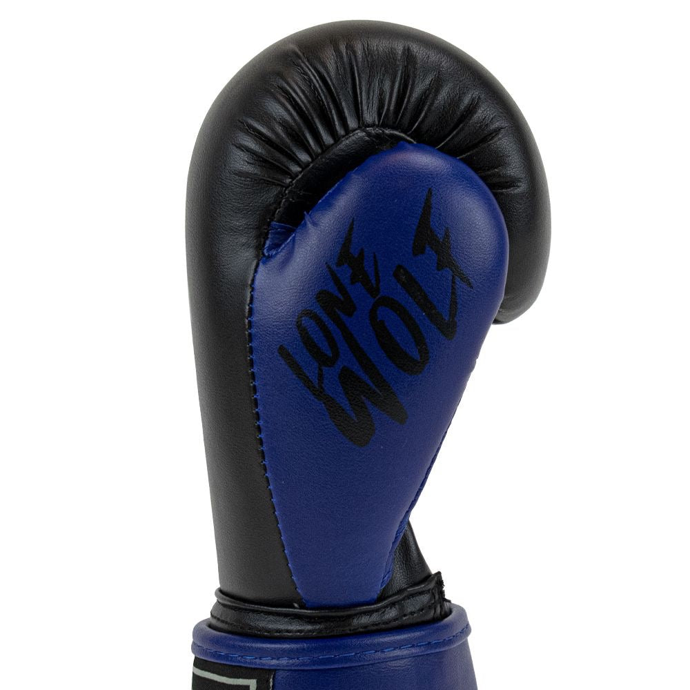 Superpro bokshandschoenen voor kinderen blauw en zwart voor boksen en kickboksen