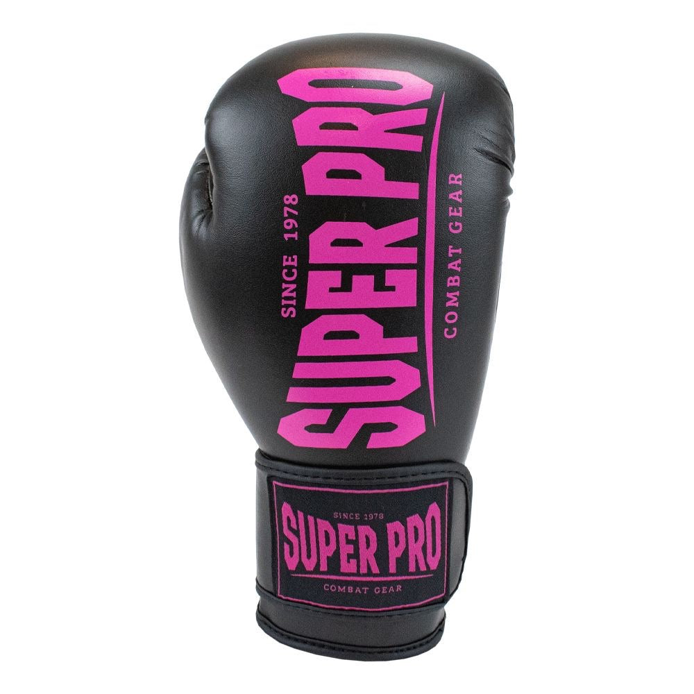Super Pro Combat Gear Champ (kick)bokshandschoenen zwart/roze