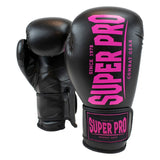 Super Pro Combat Gear Champ (kick)bokshandschoenen zwart/roze