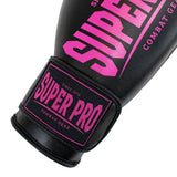 Super Pro Combat Gear Champ (kick)bokshandschoenen zwart/roze